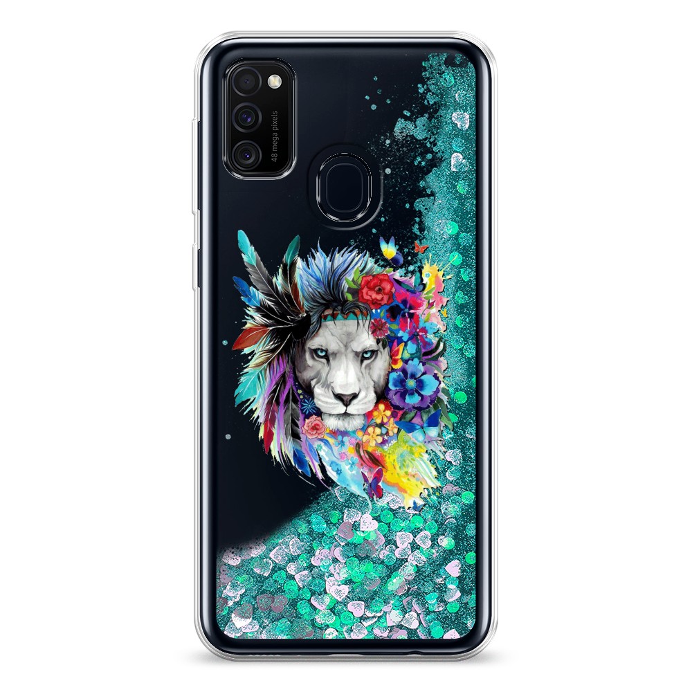 

Жидкий чехол с блестками "Гавайский лев" на Samsung Galaxy M30s, 29895-1