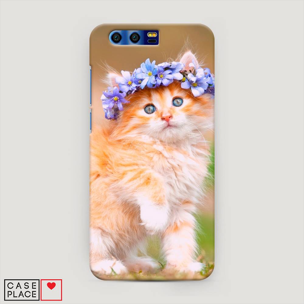 

Чехол Awog "Рыжий кот в венке" для Honor 9, 62420-1