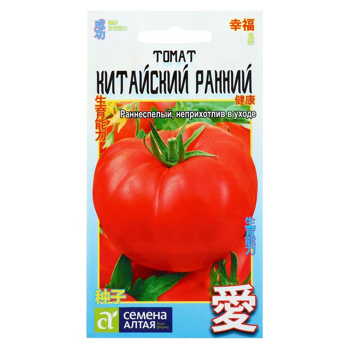 

Семена Томат "Китайский ранний", раннеспелый, цп, 0,1 г