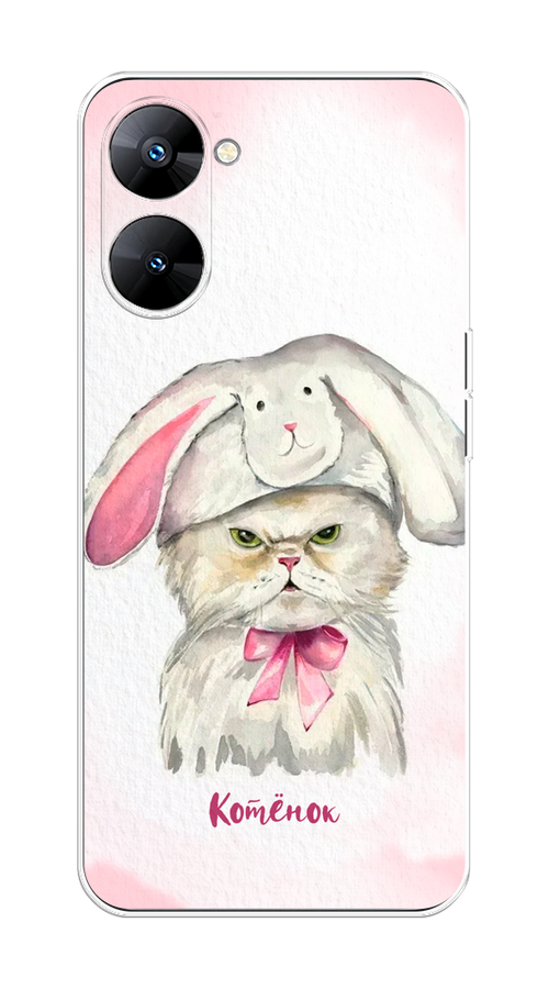 

Чехол на Realme V30 5G/V30T 5G "Мой котёнок", Розовый;серый, 2513550-1