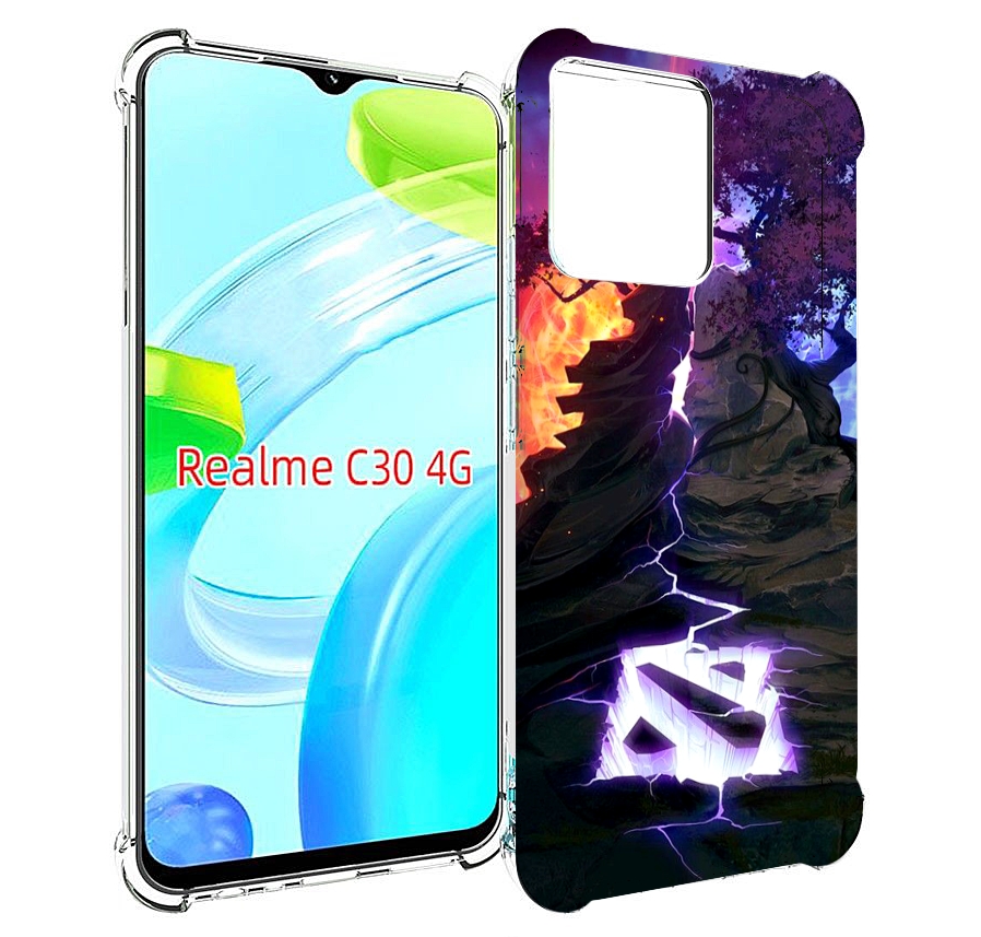 

Чехол MyPads dota 2 логотип для Realme C30 4G / Narzo 50i Prime, Прозрачный, Tocco