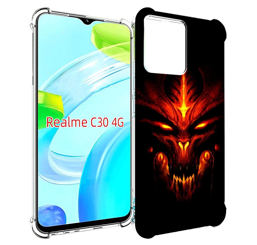 

Чехол MyPads diablo-3 для Realme C30 4G / Narzo 50i Prime, Прозрачный, Tocco