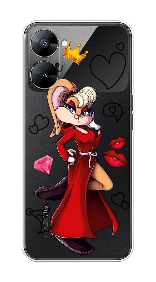 

Чехол на Realme V30 5G/V30T 5G "Rich Lola Bunny", Красный;бежевый;оранжевый, 2513450-6
