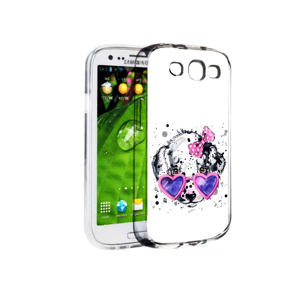 

Чехол MyPads Tocco для Samsung Galaxy S3 долматинец в очках (PT123108.507.337), Прозрачный, Tocco