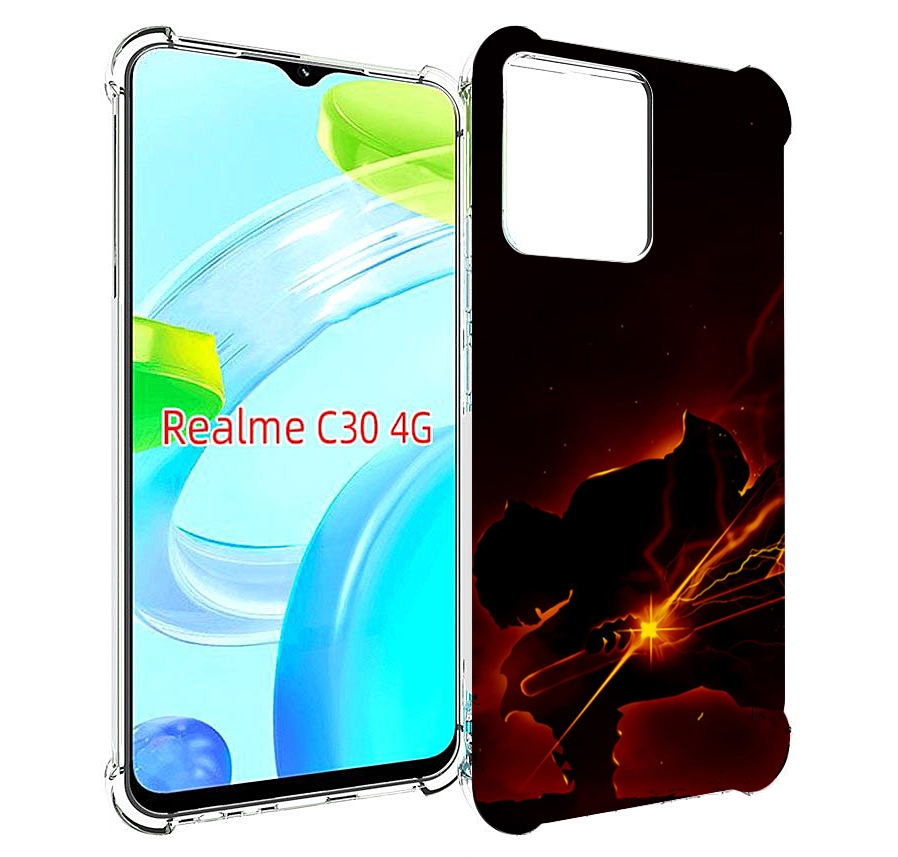 фото Чехол mypads demon-slayer-зеницу для realme c30 4g / narzo 50i prime