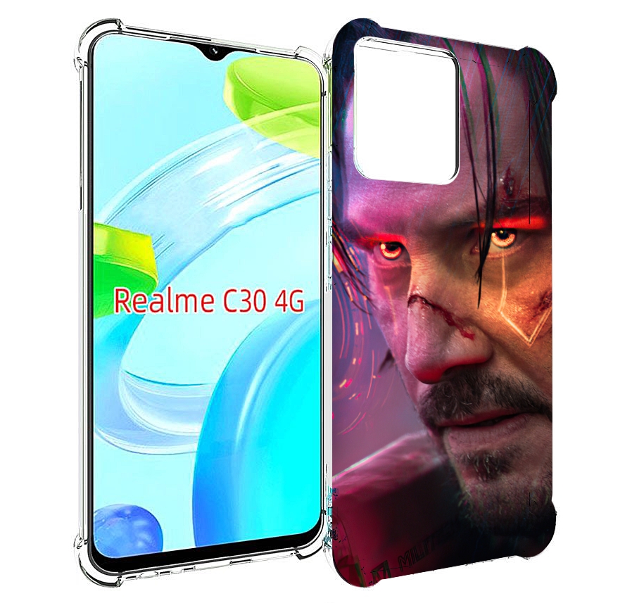 

Чехол MyPads cyberpunk 2077 Джонни Сильверхенд для Realme C30 4G / Narzo 50i Prime, Прозрачный, Tocco