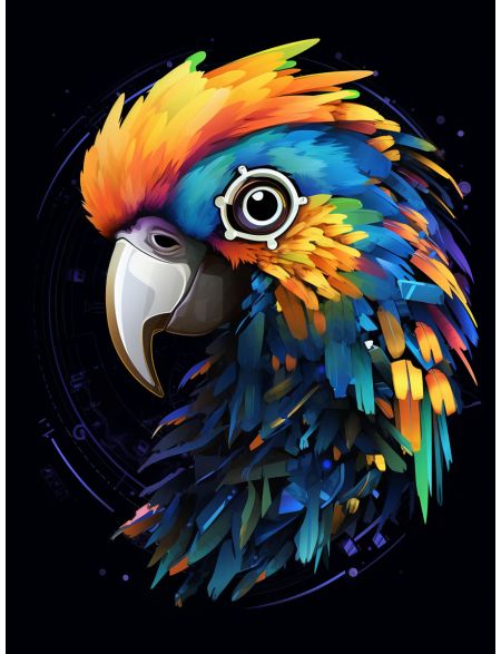 

Алмазная мозаика на подрамнике Поп-угай, 50x40 см, 50 цветов, 68671, ПРА-567