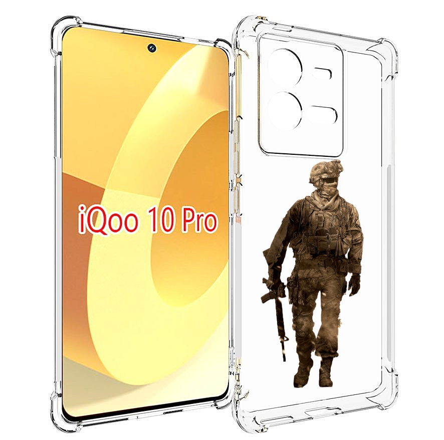 

Чехол MyPads call-of-duty мужской для Vivo iQOO 10 Pro, Прозрачный, Tocco