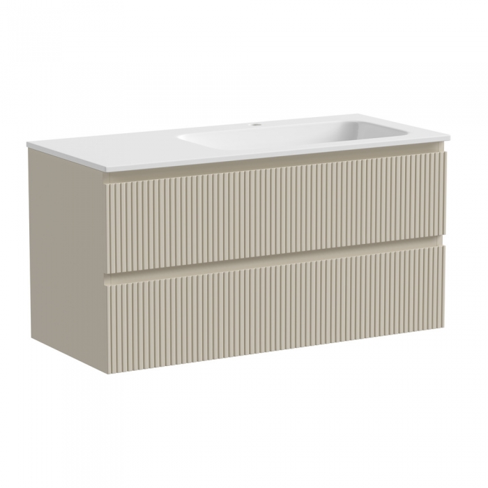 фото Тумба с раковиной sancos snob t 100 r snt100rce+cn7015 beige soft