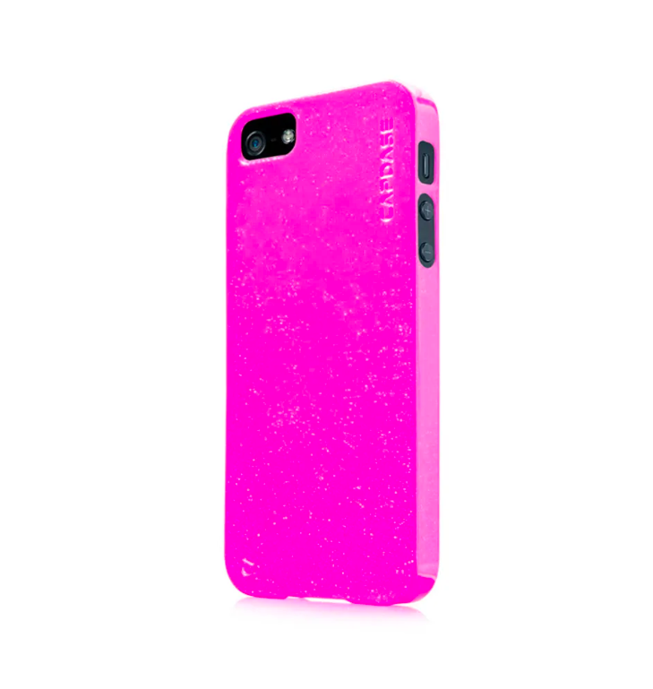 Чехол с блестками CAPDASE Soft Jacket SPARKO для Apple iPhone 5/5S / iPhone SE - розовый