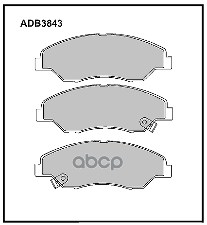 

Тормозные колодки ALLIED NIPPON ADB3843