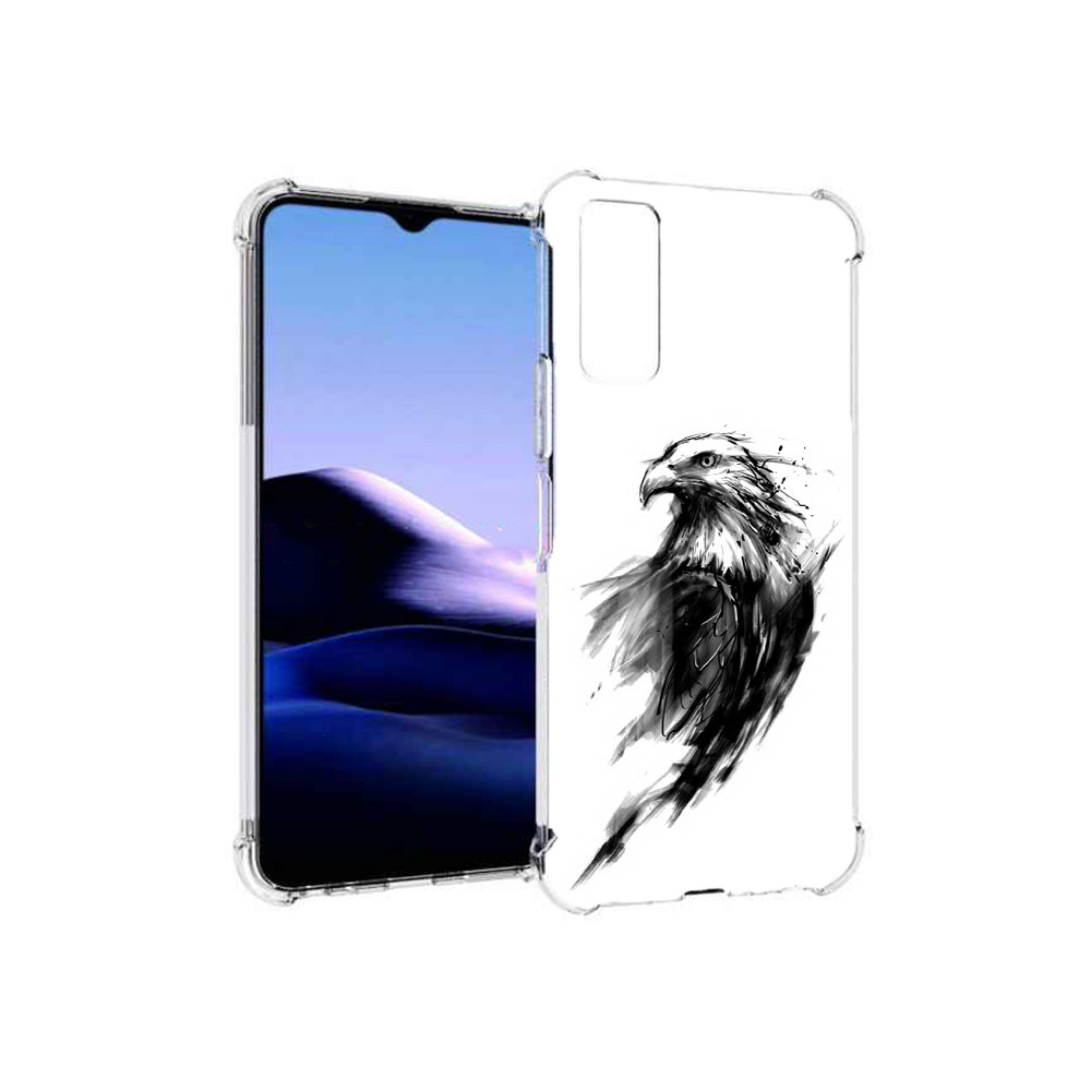 

Чехол MyPads Tocco для Vivo Y20 чб птица (PT154038.379.670), Прозрачный, Tocco