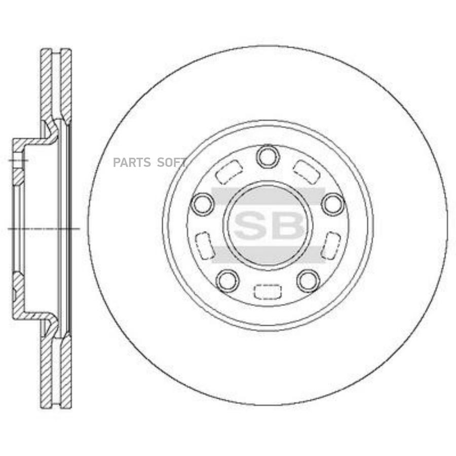 

Тормозной диск Sangsin brake SD4428