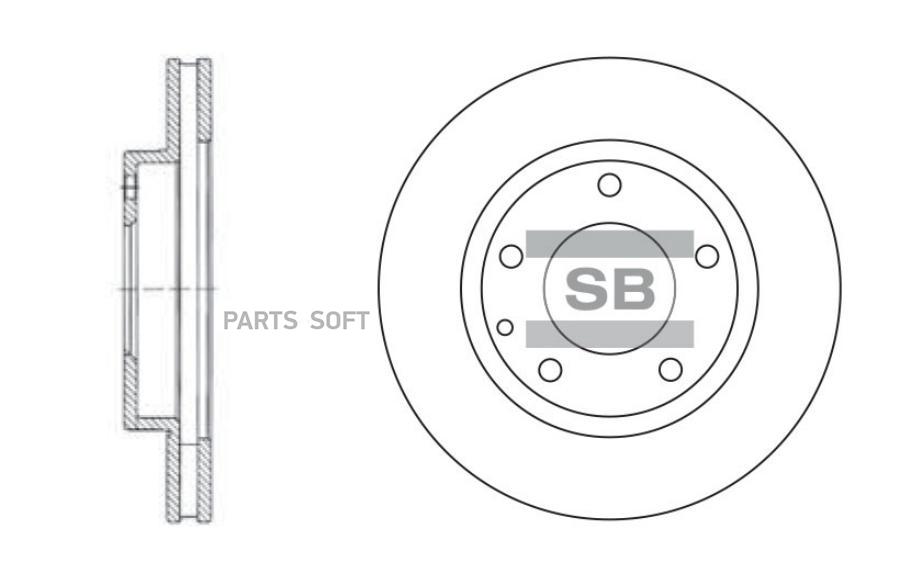 

Тормозной диск Sangsin brake SD4405