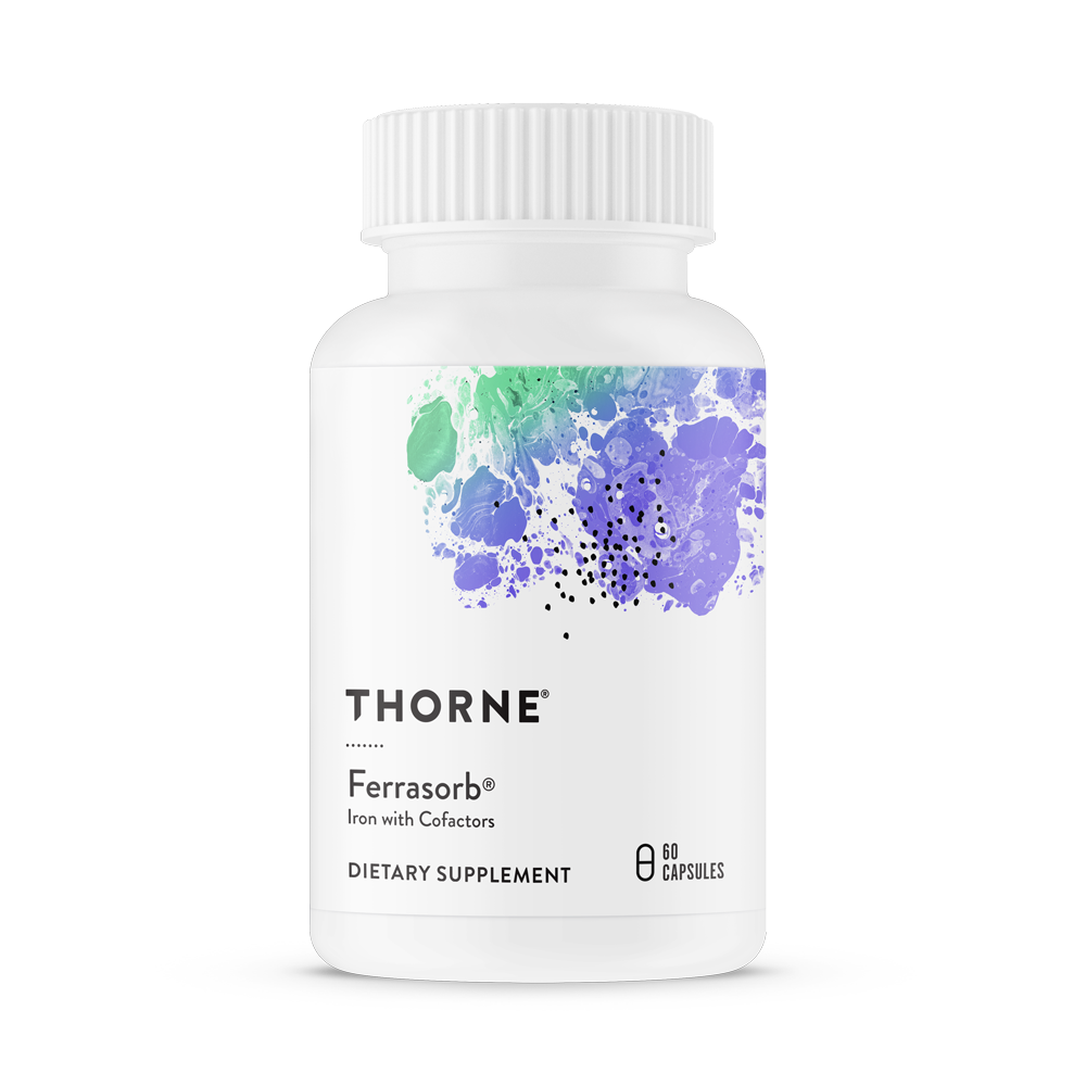 Железо Thorne Research Ferrasorb 60 капсул