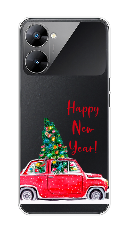 

Чехол на Realme V30 5G/V30T 5G "Happy New Year", Красный;зеленый, 2513450-5