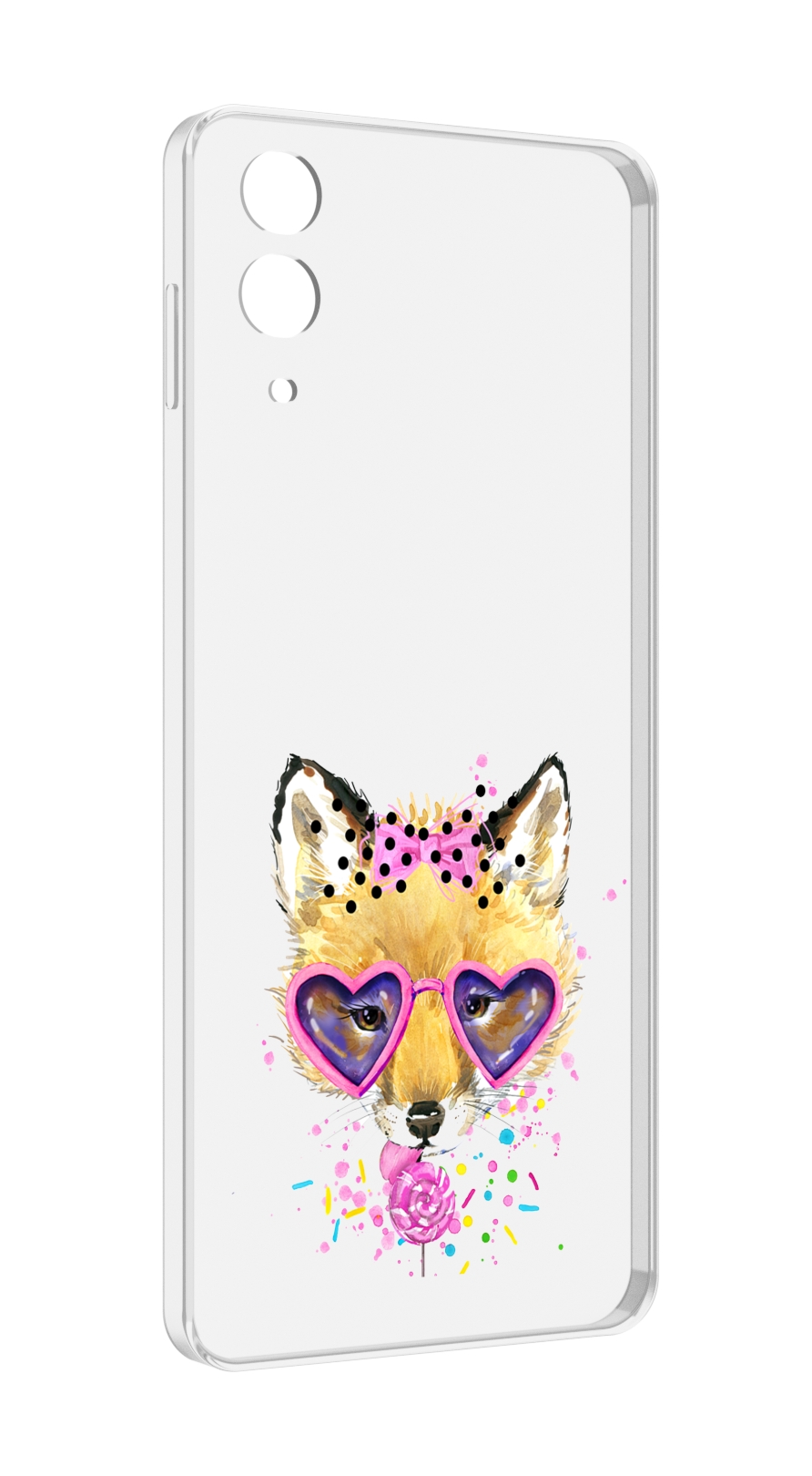 

Чехол MyPads лисенок с бантиком для Samsung Galaxy Z Flip 4 (SM-F721), Прозрачный, Tocco