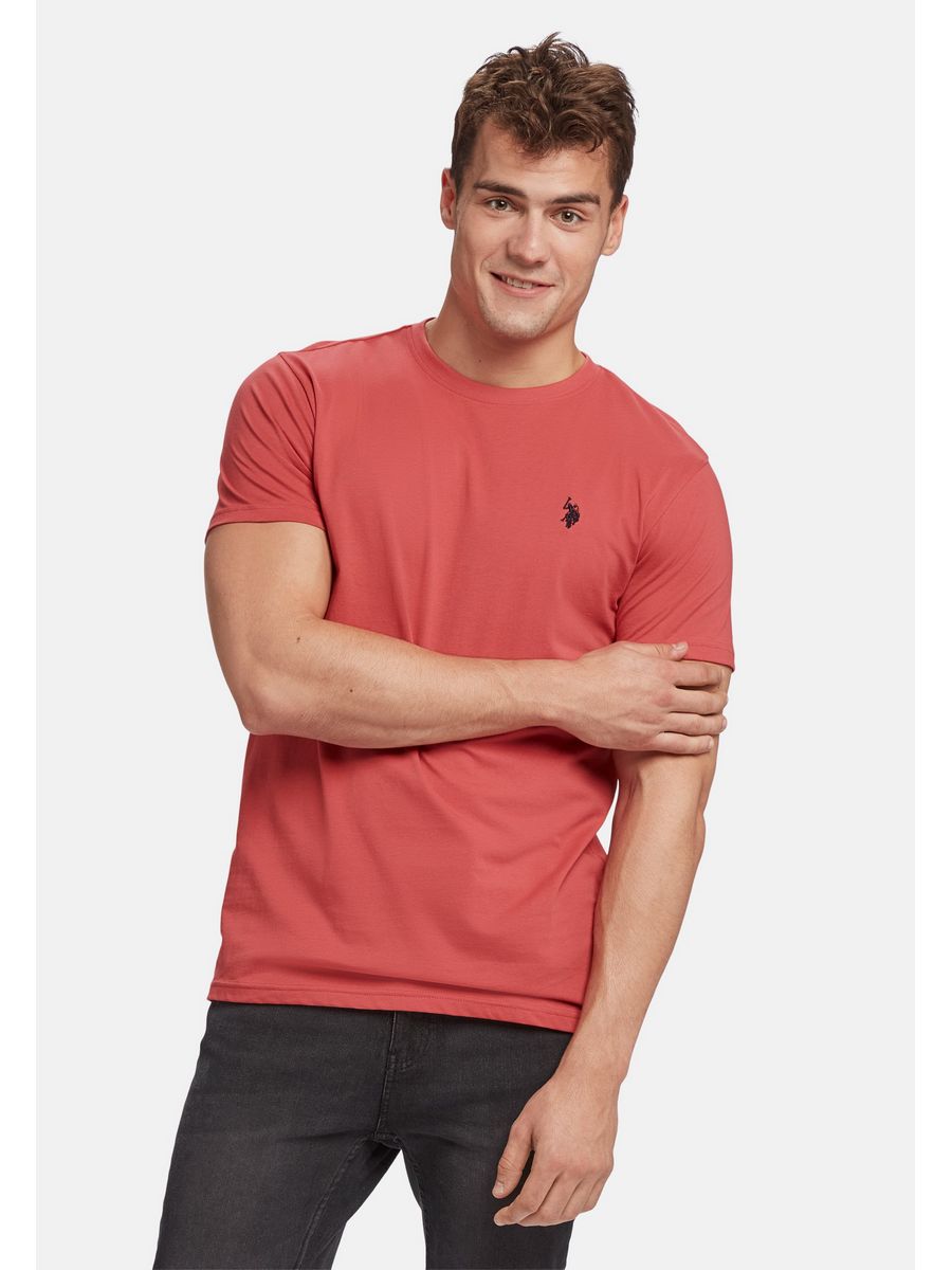 

Футболка мужская U.S. POLO Assn. US222O040 красная S, Красный, US222O040