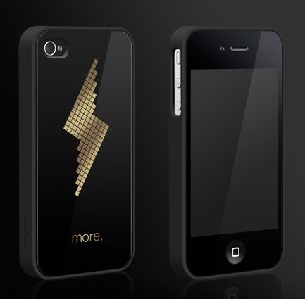Пластиковый чехол Cubic Black Exclusive для iPhone 4/4S - 