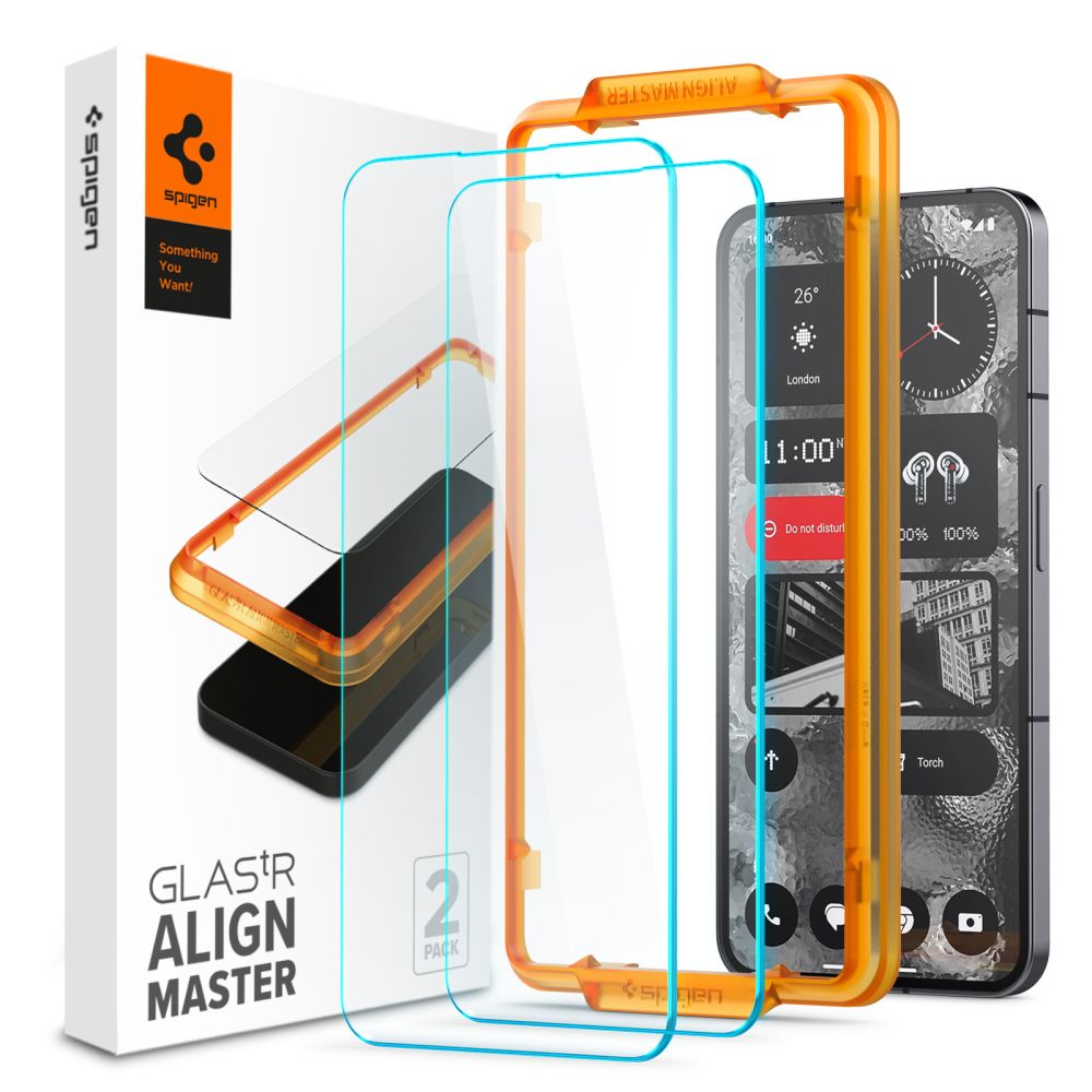 

Защитное стекло Spigen ALM Glass, AGL06981, 2 штуки, для NOTHING PHONE 2
