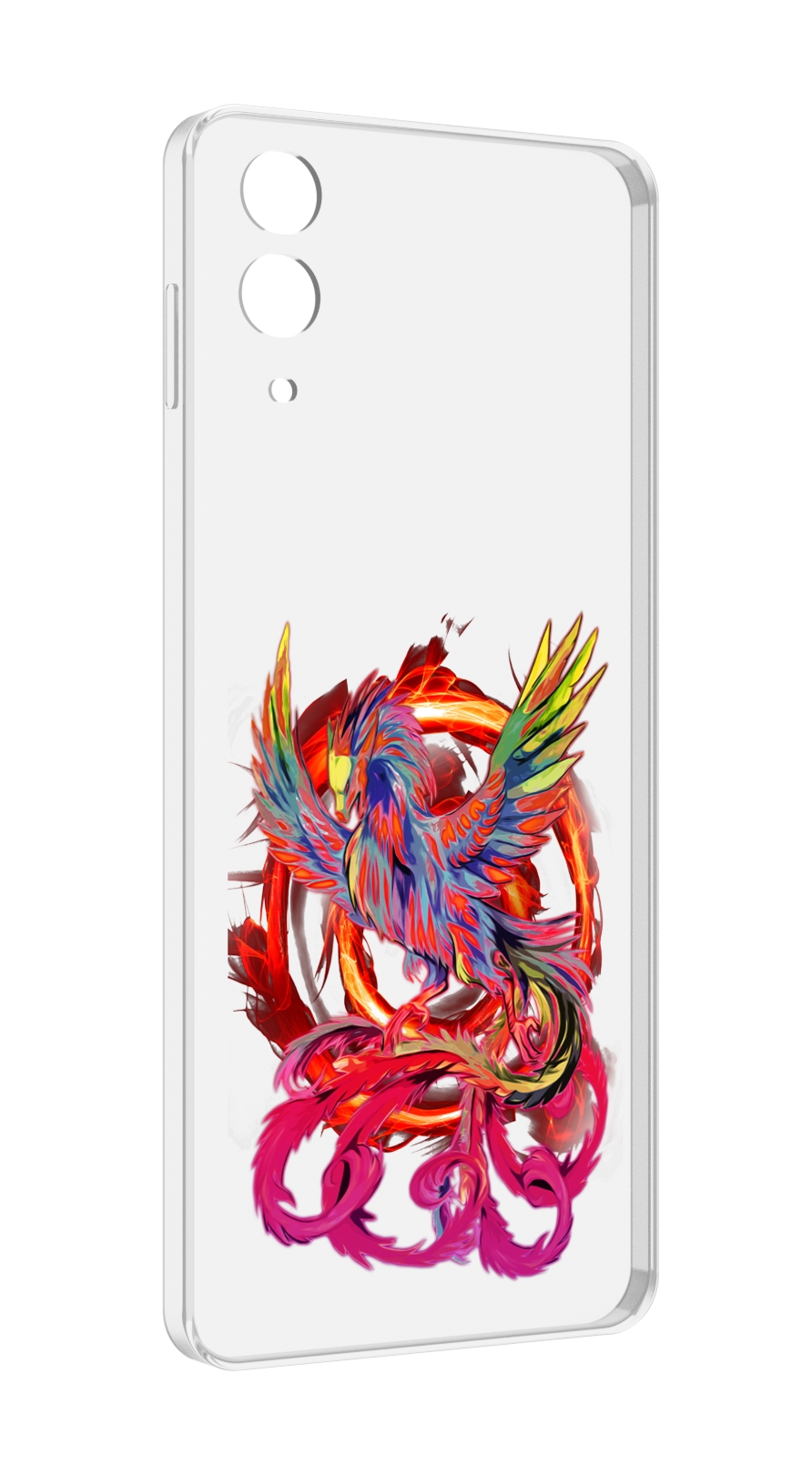 Чехол MyPads красочный феникс для Samsung Galaxy Z Flip 4 (SM-F721)