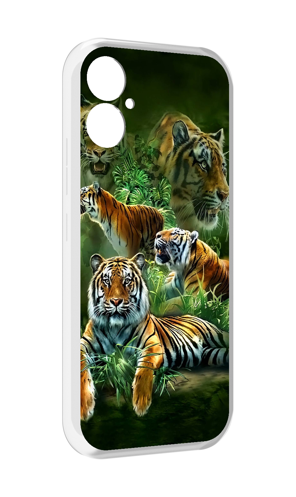 

Чехол MyPads Тигры для Tecno Spark 9 Pro \ Spark 9T, Прозрачный, Tocco