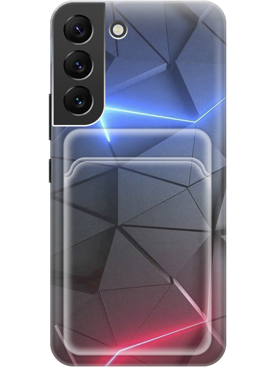 

Силиконовый чехол на Samsung Galaxy S22 с рисунком "Графитовые грани", 20012055