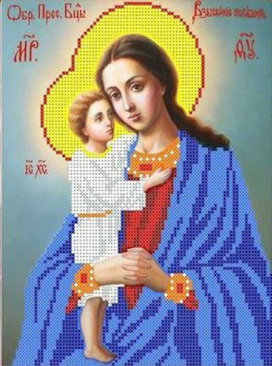 

Рисунок на ткани «Богородица Взыскание погибших»