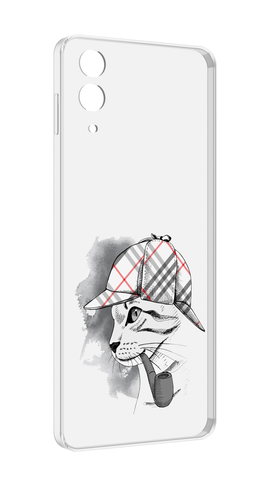 

Чехол MyPads кошка с трубкой для Samsung Galaxy Z Flip 4 (SM-F721), Прозрачный, Tocco