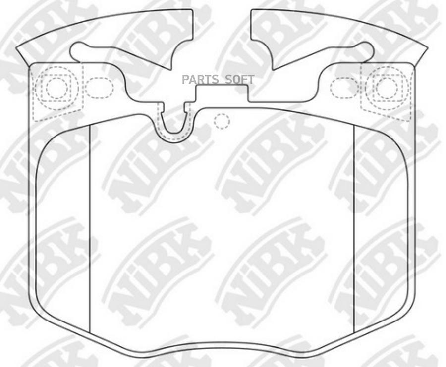 

Тормозные колодки NiBK дисковые pn0681