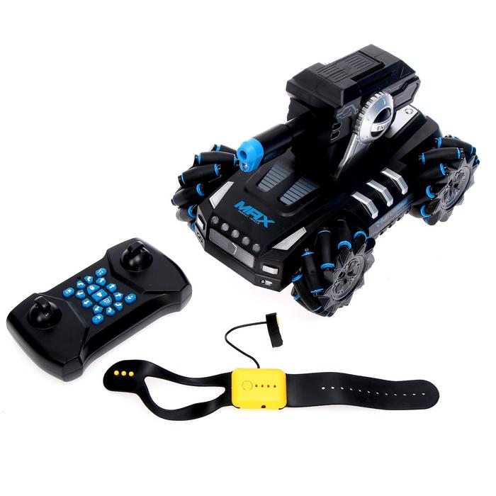 

КНР Mech, управление жестами, стреляет, 4WD, аккумулятор, черный