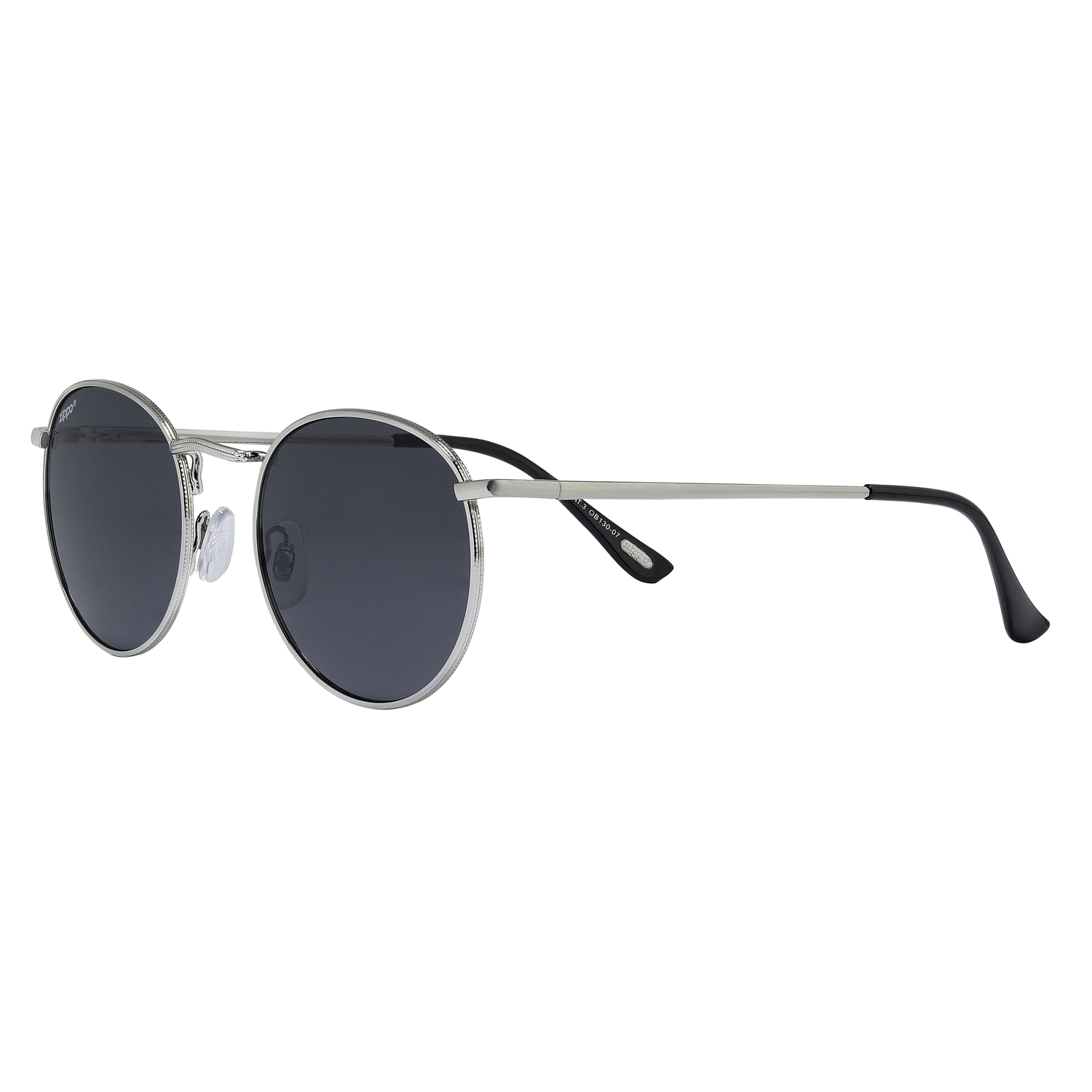 Солнцезащитные очки унисекс Zippo OB130 серебристые/черные
