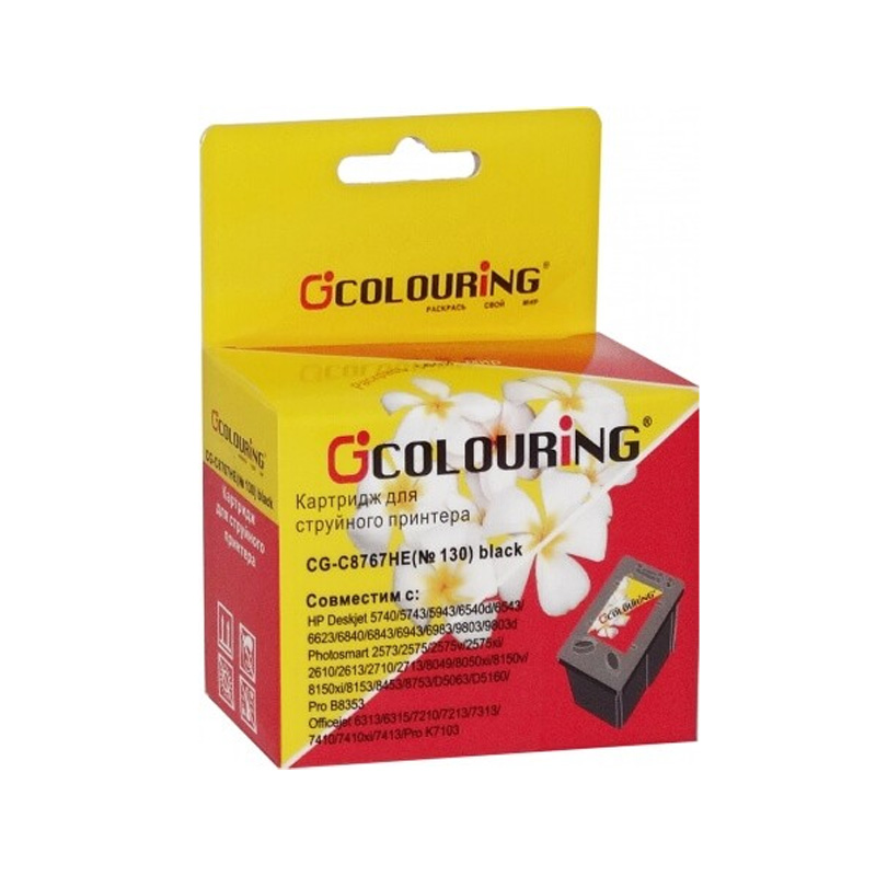 Картридж Colouring CG-C8767HE-Bk для HP, Black