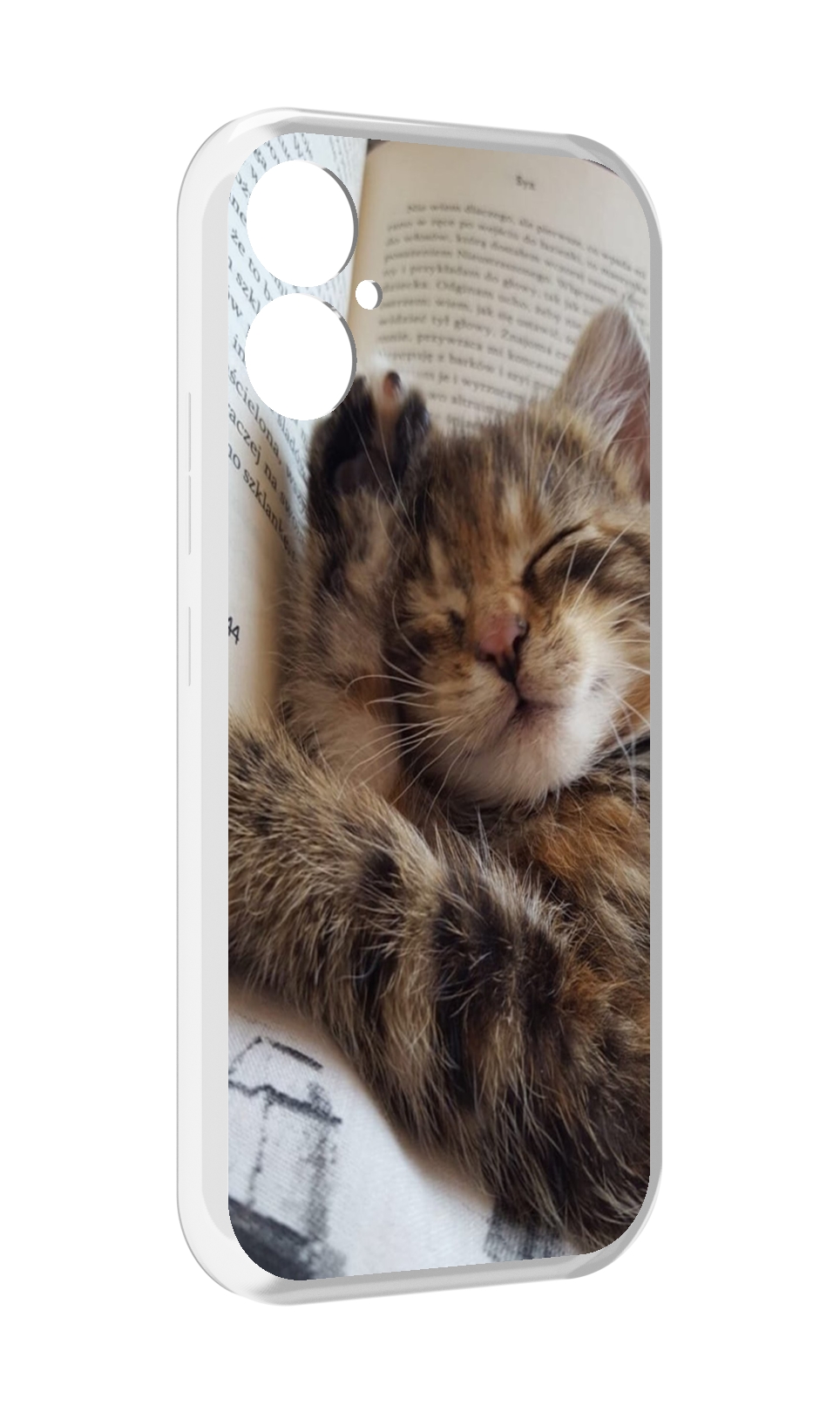 

Чехол MyPads Спящий-котенок для Tecno Spark 9 Pro \ Spark 9T, Прозрачный, Tocco