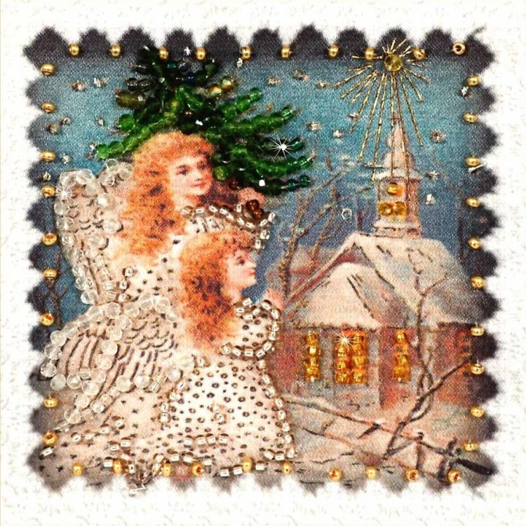 

Вышивка Образа в каменьях «Рождество-2» (магнит)