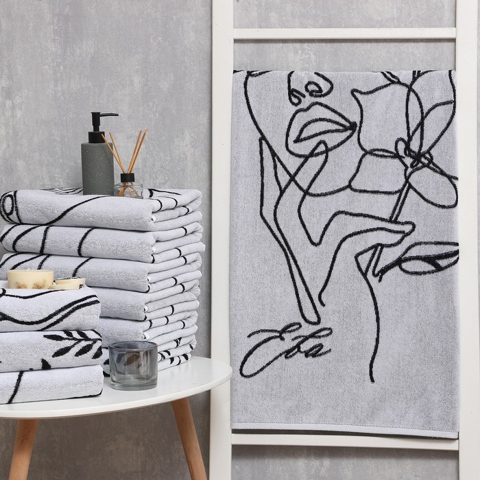 

Полотенце именное махровое "Этель" Ева 70х130см, 100% хлопок, 420гр/м2, Женские имена Floral