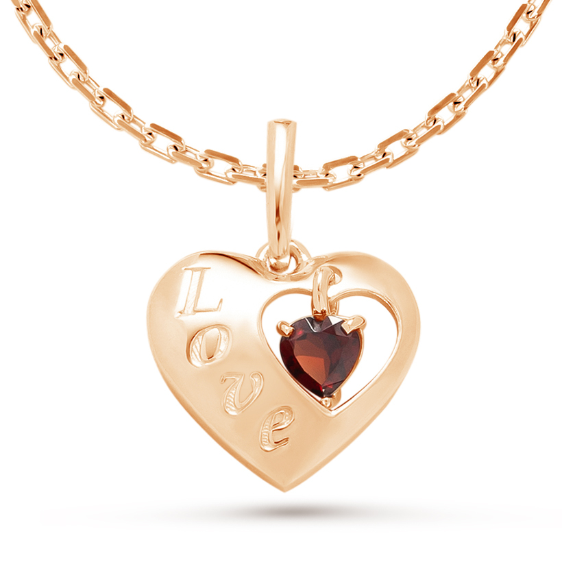 

Кулон из серебра с гранатом Pepela Jewelry PJ3-048з, PJ3-048з