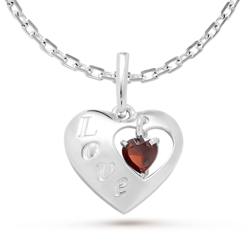 

Кулон из серебра с гранатом Pepela Jewelry PJ3-048, PJ3-048