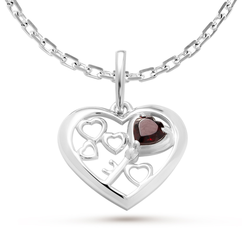 

Кулон из серебра с гранатом Pepela Jewelry PJ3-047, PJ3-047