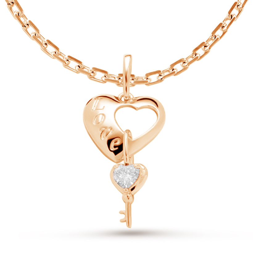 

Кулон из серебра с фианитом Pepela Jewelry PJ3-045з, PJ3-045з