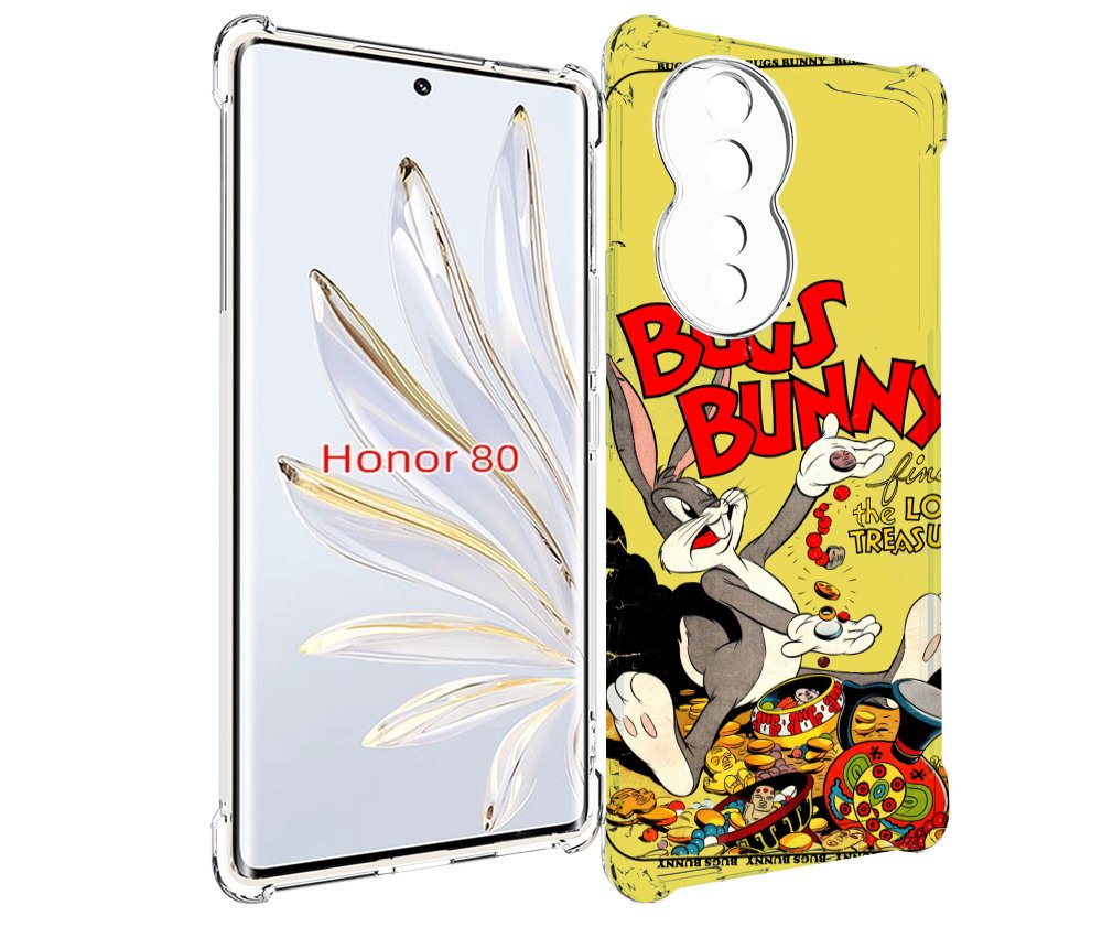 

Чехол MyPads бакс-банни-и-еда для Honor 80, Прозрачный, Tocco
