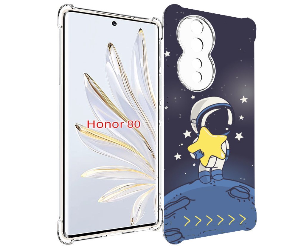 Чехол MyPads астронавт с звездочкой для Honor 80