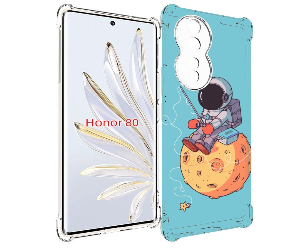 

Чехол MyPads астронавт ловит звезду для Honor 80, Прозрачный, Tocco