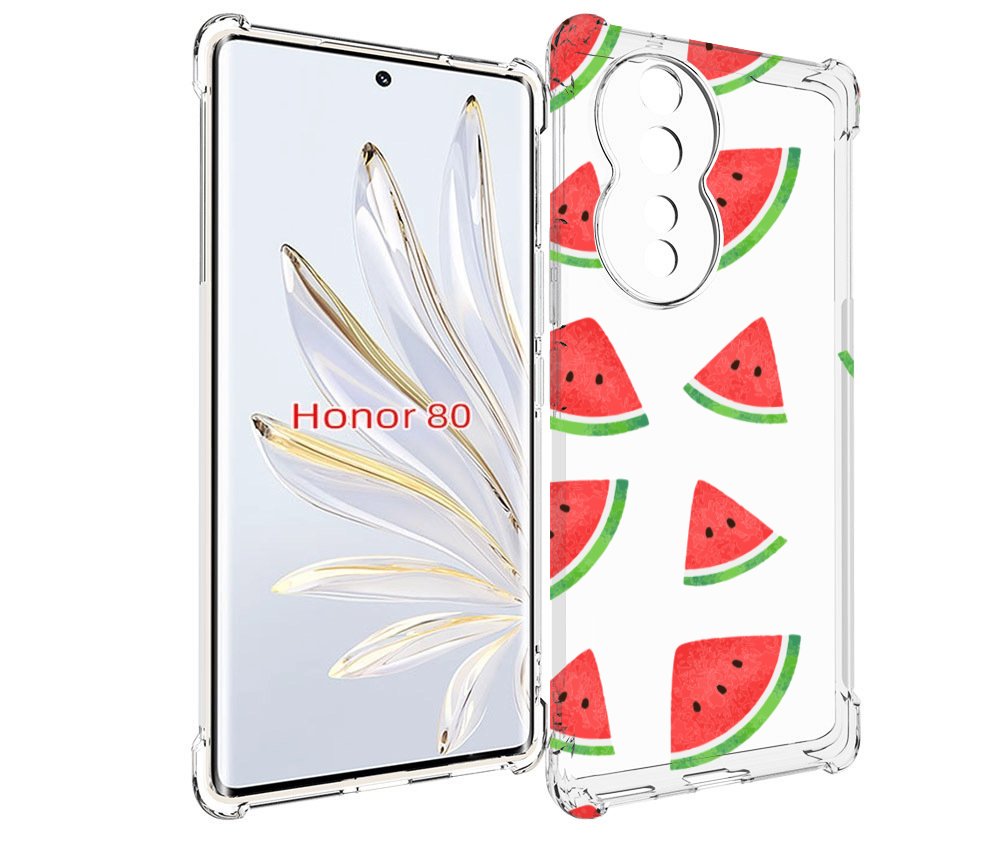 

Чехол MyPads арбузики для Honor 80, Прозрачный, Tocco