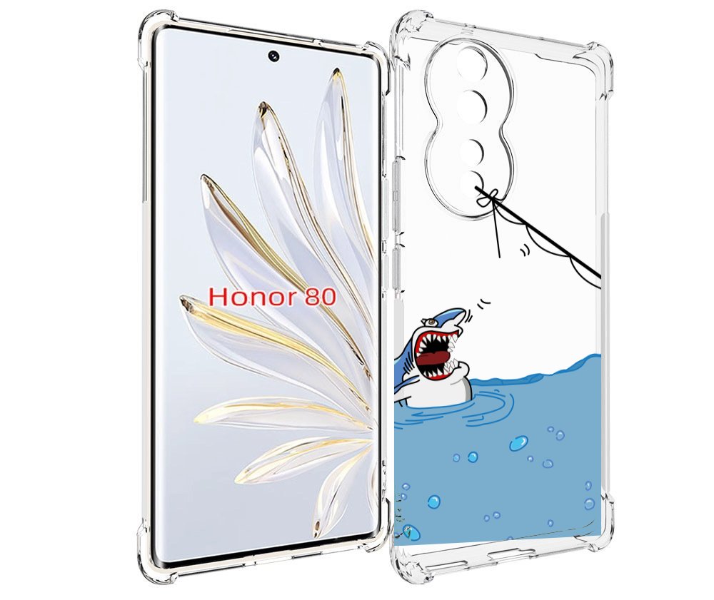 

Чехол MyPads акула-рисунок для Honor 80, Прозрачный, Tocco