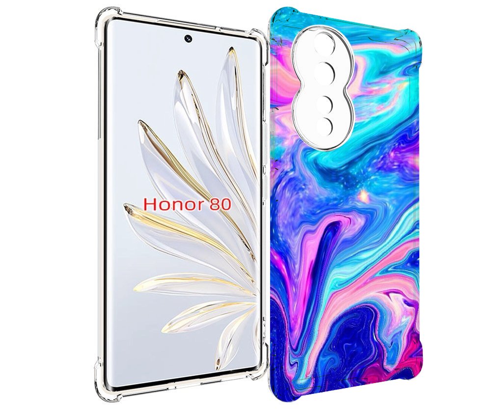 

Чехол MyPads акварельные-краски для Honor 80, Прозрачный, Tocco