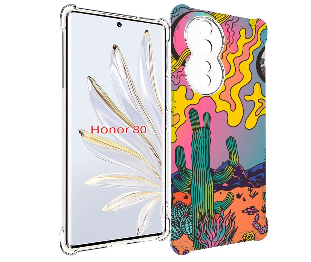 

Чехол MyPads акварельные рисунки для Honor 80, Прозрачный, Tocco