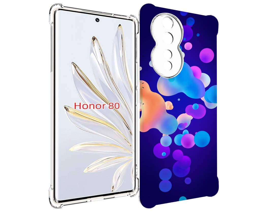 

Чехол MyPads абстрактные-пузырьки для Honor 80, Прозрачный, Tocco