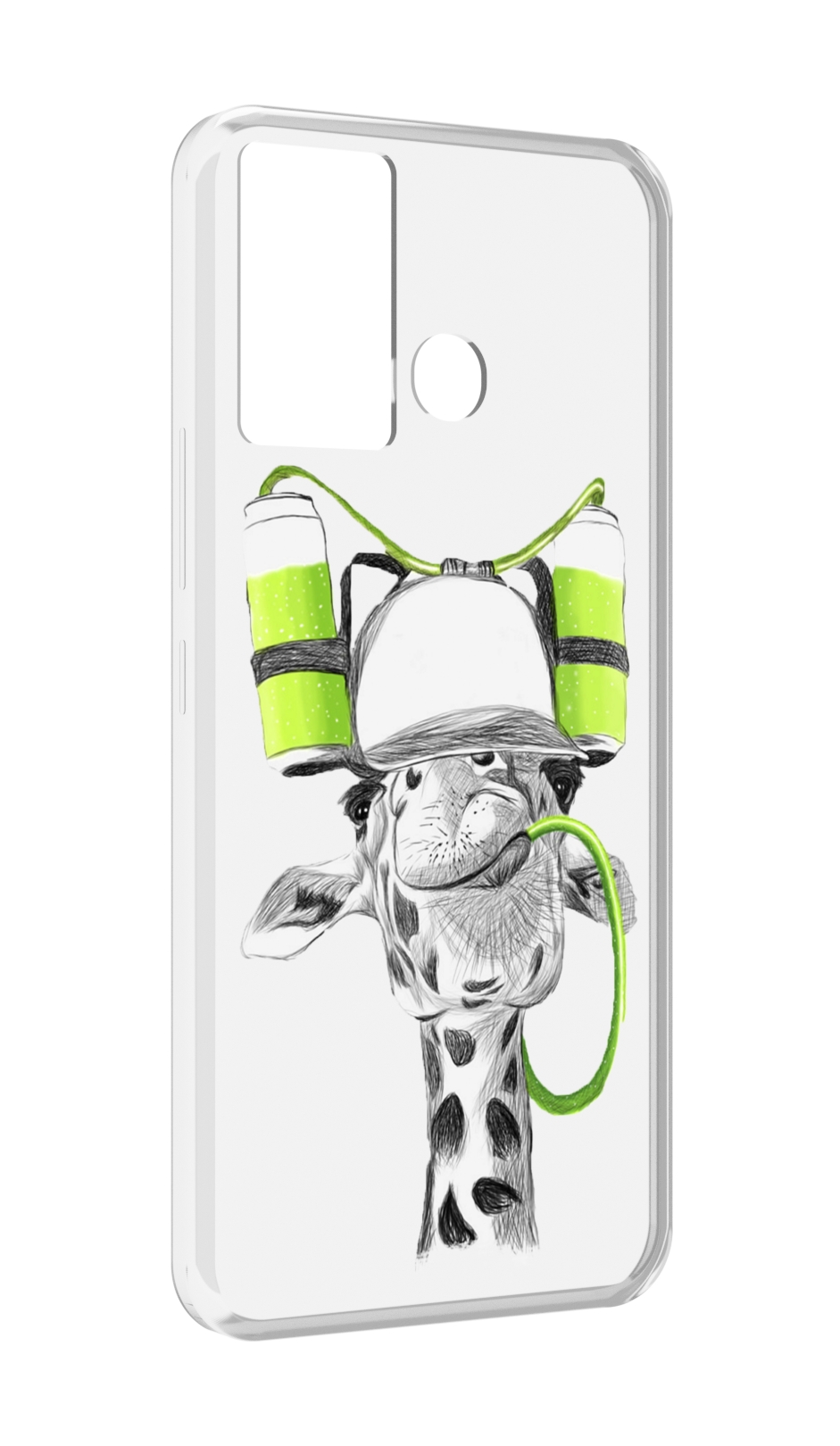 

Чехол MyPads Жираф для Infinix Hot 12 Play, Прозрачный, Tocco