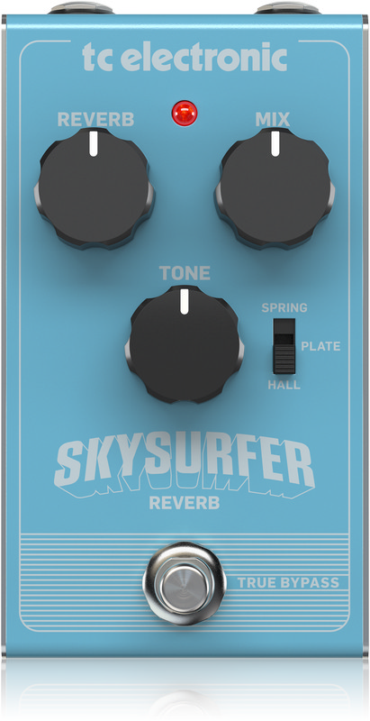 

Гитарная педаль эффектов/ примочка TC ELECTRONIC SKYSURFER REVERB, Голубой, SKYSURFER REVERB